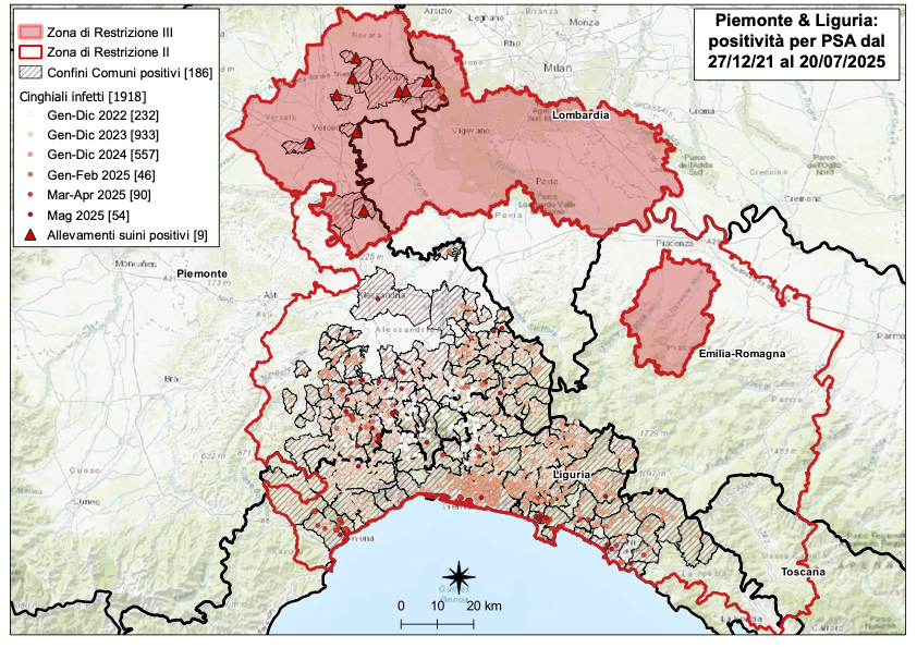 I CONTROLLI PER LA PSA – NESSUN NUOVO POSITIVO IN LIGURIA E PIEMONTE